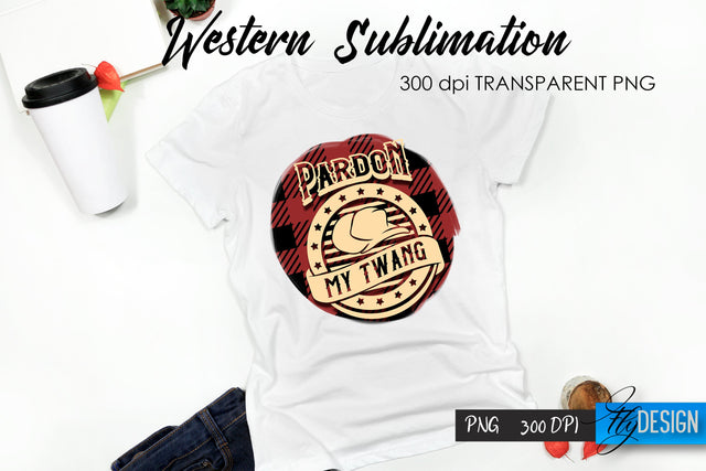 Western T-Shirt Sublimation. Cowboy T-Shirt Design v.32 Sublimation Fly Design 