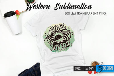 Western T-Shirt Sublimation. Cowboy T-Shirt Design v.39 Sublimation Fly Design 