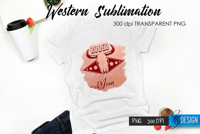 Western T-Shirt Sublimation. Cowboy T-Shirt Design v.41 Sublimation Fly Design 