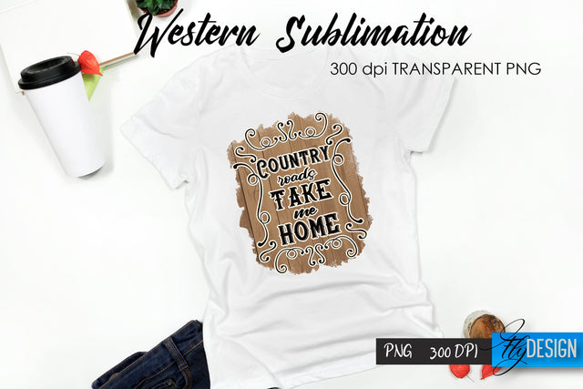 Western T-Shirt Sublimation. Cowboy T-Shirt Design v.6 Sublimation Fly Design 