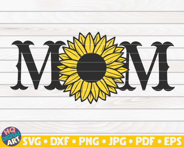 Western themed Mom design with sunflower SVG SVG HQDigitalArt 