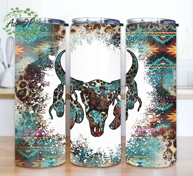 Western Tumbler Bundle, Cowhide Tumbler png, Cowboy Cowgirl Tumbler Designs, Tumbler Wrap Bundle, 20oz Skinny Tumbler, Aztec Tumbler Wrap Sublimation AdriOP 