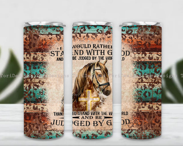 Western Tumbler PNG, Horse Tumbler Wrap, Christian Sublimation Tumbler Sublimation ToriDesigns 
