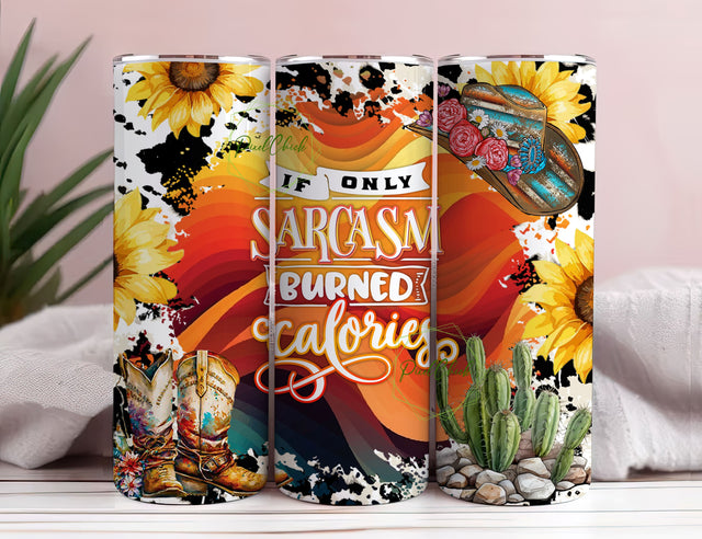 Western Tumbler Wrap Sunflowers, Sarcasm Tumbler 20oz Skinny Sublimation PNG, Cowhide Tumbler Design Cowboy, Leopard Tumbler Seamless Wraps Sublimation PixelChick 
