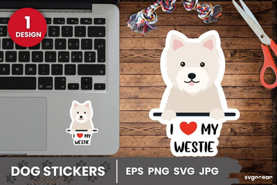 Westie Sticker SVG | Printable | Digital planner SVG SvgOcean 