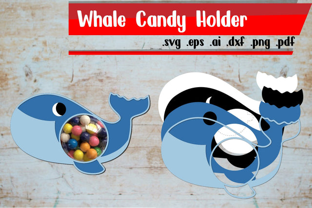 Whale Candy Holder/Candy Dome 3D Paper zafrans studio 