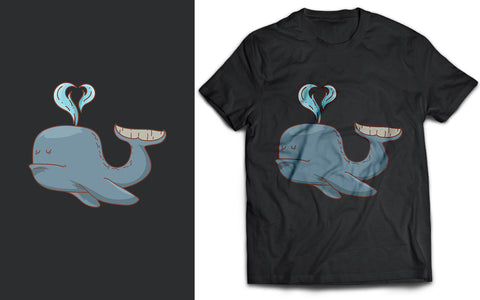 Whale in Love T-Shirt SVG naemmiah021 