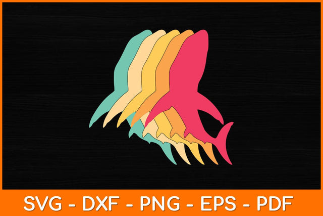 Whale Orca Retro Vintage Svg Design SVG artprintfile 