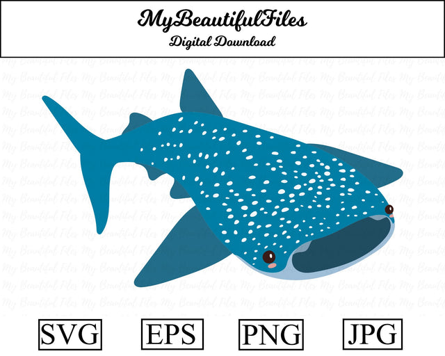 Whale Shark - Animal SVG MyBeautifulFiles 
