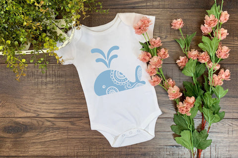 Whale SVG, Ocean Creatures PNG, Nautical T-shirt Design. SVG Elinorka 