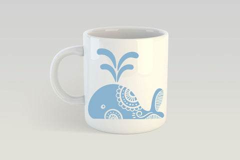 Whale SVG, Ocean Creatures PNG, Nautical T-shirt Design. SVG Elinorka 