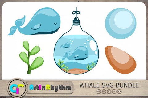Whale Svg, Whale Clipart, Sea Creature Svg SVG Artinrhythm shop 