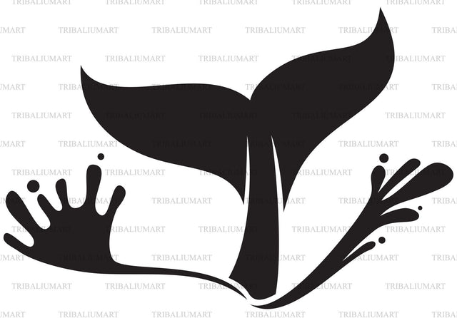 Whale tail SVG TribaliumArtSF 