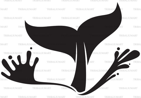 Whale tail SVG TribaliumArtSF 