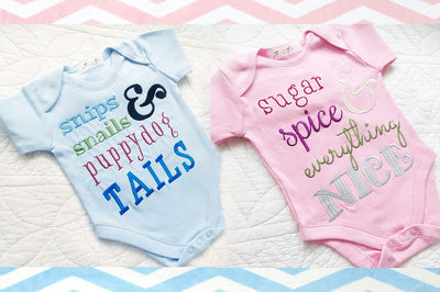 What Babies Are Made Of Embroidery Set Embroidery/Applique Designed by Geeks 