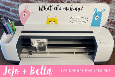 What 'Cha Making Llamas Svg, Cricut Lid Decal Svg, Cute Llama Svg, Whatcha making Svg, Llama Svg, Svg files for Cricut, Silhouette SVG Jojo&Bella 