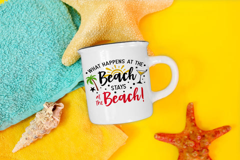 What Happens At The Beach Summer SVG SVG Hippo Creations 