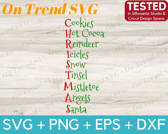 What is Christmas? SVG PNG DXF EPS Cut files SVG OnTrendSVG 