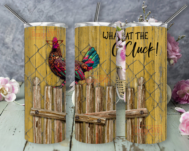 What The Cluck Tumbler Png, Chicken 20oz Skinny Tumbler, Farm Animals Sublimation Design, Funny Chicken Png, Chicken Wire Tumbler Wrap, Instant Download Sublimation DesignSVG 