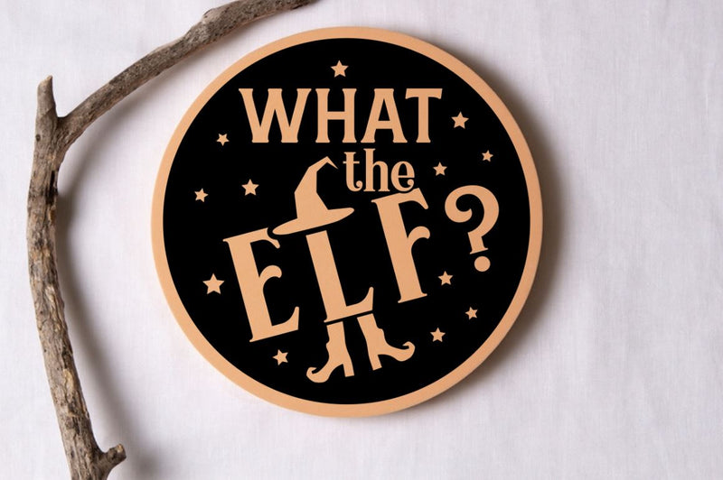 What the elf SVG, What the elf SVG DESIGNISTIC 