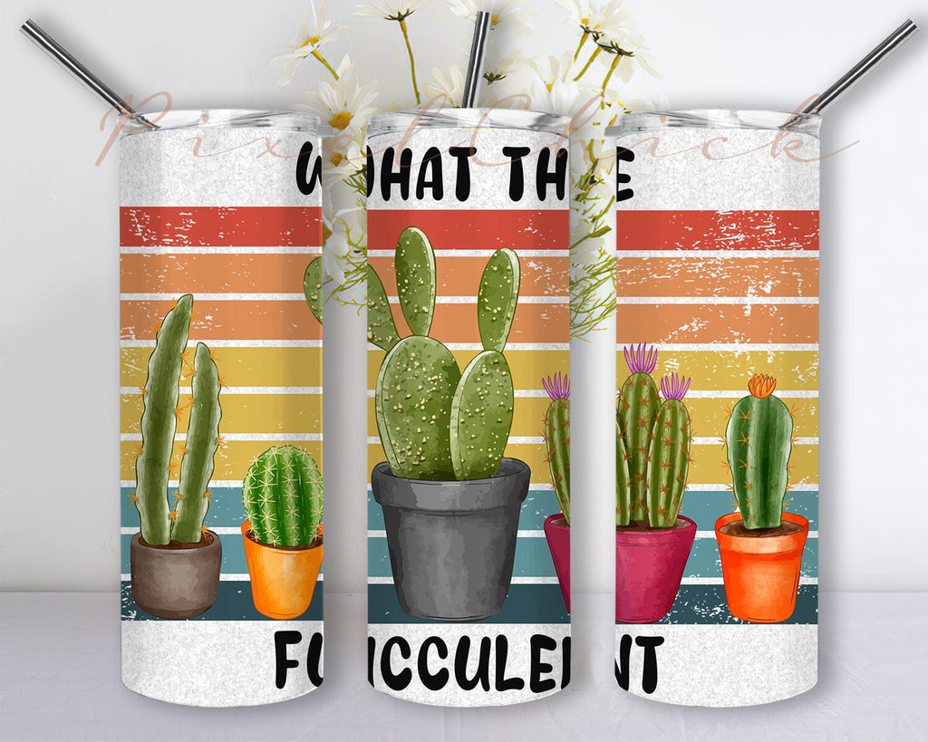 Inga Cactus Poster In Metallo 'What The Fucculent' – Targa Umoristica 20x30 Cm Per Interni/Esterni - 2