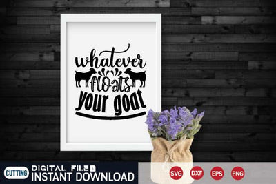 whatever floats your goat SVG designer krishna 