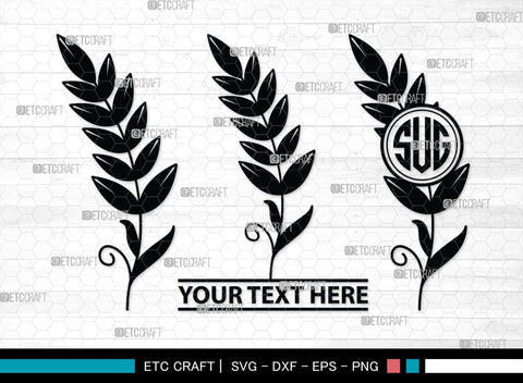 Wheat Monogram, Wheat Silhouette, Wheat SVG, Grain Svg, Barley Svg, Wheat Harvest Svg, Harvest Svg, SB00457 SVG ETC Craft 