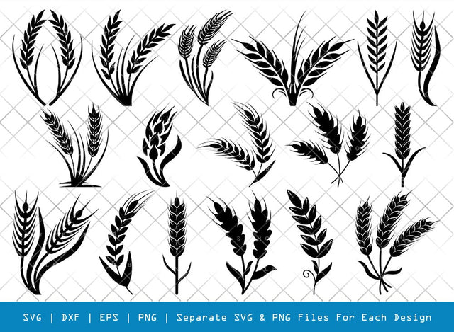 Wheat SVG Cut Files | Wheat Silhouette | Grain Svg | Barley Svg | Wheat Harvest Svg | Harvest Svg | Wheat Bundle SVG ETC Craft 