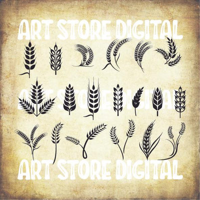 Wheat svg, wheat clipart, wheat vector, wheat wreath, harvest svg, wheat silhouette, wheat cut file, farm svg, farmer svg, farm girl svg SVG Artstoredigital 