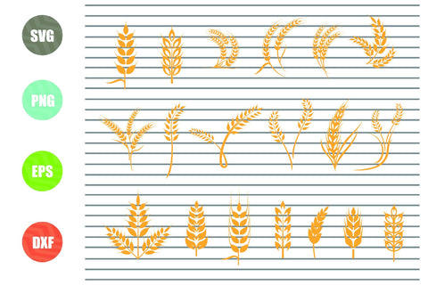 Wheat svg, wheat clipart, wheat vector, wheat wreath, harvest svg, wheat silhouette, wheat cut file, farm svg, farmer svg, farm girl svg SVG Artstoredigital 