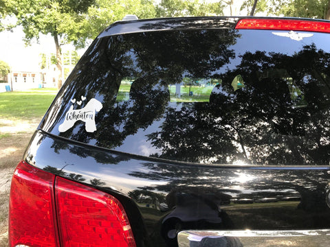 Wheaten Terrier Silhouette Hand Lettered Cut File SVG Cursive by Camille 