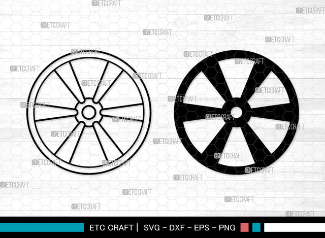 Wheel SVG, Car Wheel Svg, Truck Wheel Svg, Wheel Rim Svg, Wagon Wheel Svg, Wheel SVG ETC Craft 