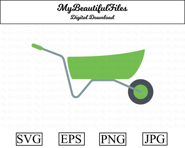 Wheelbarrow Clipart SVG MyBeautifulFiles 