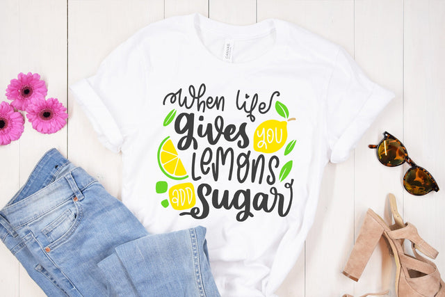 When Life Gives You Lemons Add Sugar SVG Cut File SVG dapiyupi store 