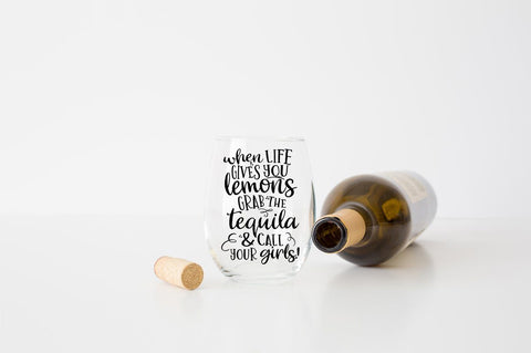 When Life Gives you Lemons Grab The Vodka & Call Your Girls SVG SVG Simply Cutz 