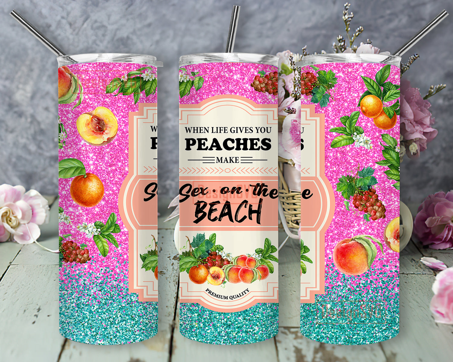 When Life Gives You Peaches Make Sex On The Beach Tumbler Png, Summer  Peaches 20oz Skinny Tumbler, Summer Glitter Tumbler, Summer Beach Deign  Png, Instant Download - So Fontsy