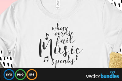 When words fail music speaks quote svg SVG vectorbundles 