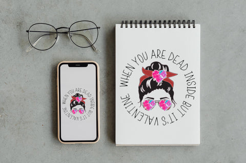 When You Are Dead Inside But It's Valentine Sublimation Jagonath Roy 