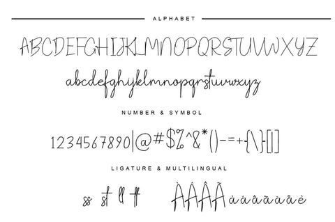 Whenly script font Font Chamsae Studio 