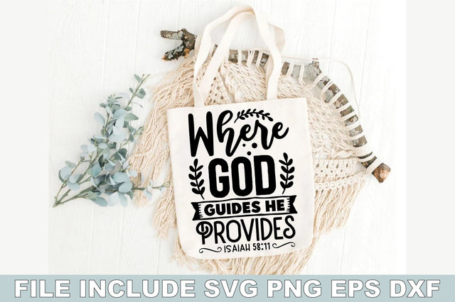 Where God Guides He Provides Isaiah SVG Ariyan 