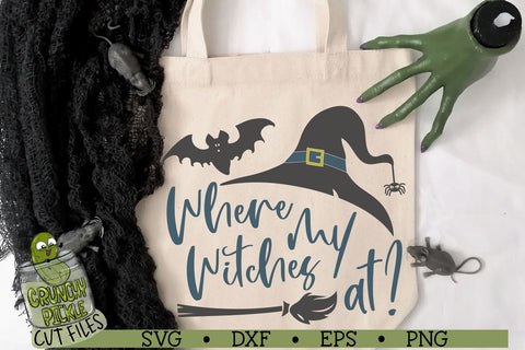 Where My Witches At Halloween SVG Cut File SVG Crunchy Pickle 
