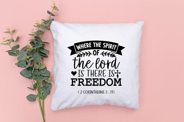 Where the spirit of the lord is there is freedom 2 corinthians 3 17 SVG SVG DESIGNISTIC 