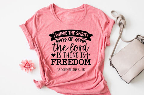 Where the spirit of the lord is there is freedom 2 corinthians 3 17 SVG SVG DESIGNISTIC 
