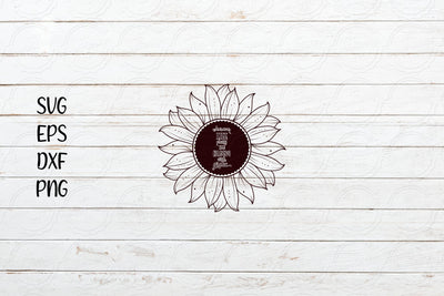 Wherever life plants you bloom with grace svg, Sunflower saying svg SVG SmmrDesign 