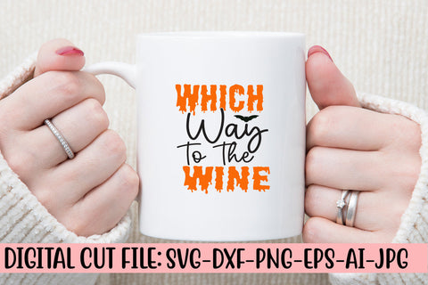 Which Way To The Wine SVG Cut File SVG Syaman 