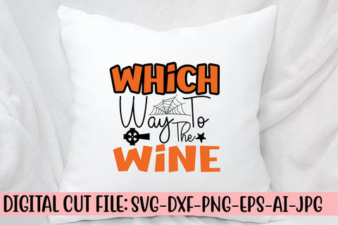 Which Way To The Wine SVG Cut File SVG Syaman 