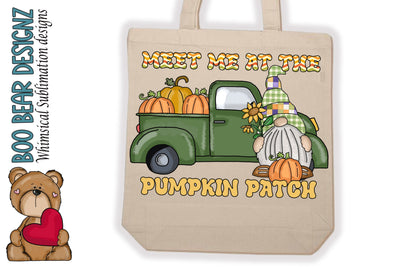 Whimsical Pumpkin Patch Sublimation Sublimation Boo Bear Designz 