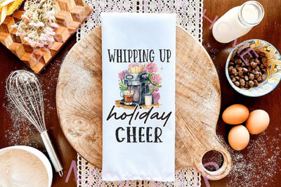 Whipping Up Holiday Cheer Mixer Towel Sublimation Sublimation Jagonath Roy 