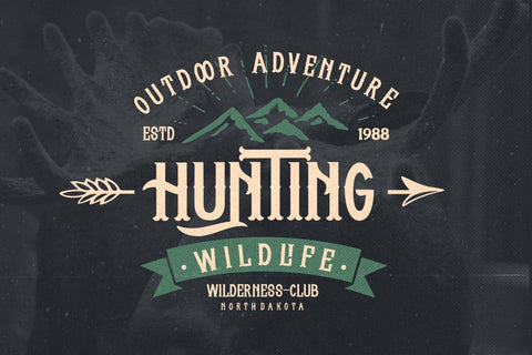 Whisholder Vintage Retro Typeface Font Creatype Studio 