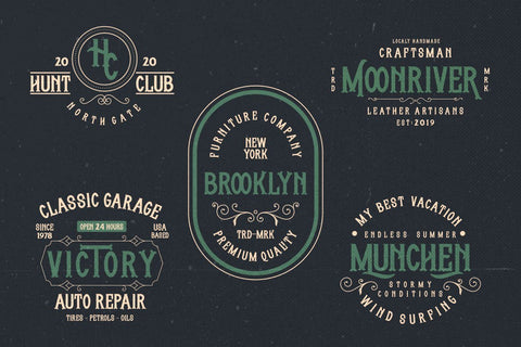 Whisholder Vintage Retro Typeface Font Creatype Studio 